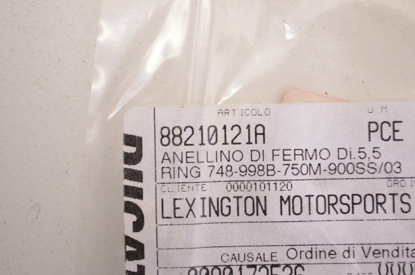 OEM Ducati 88210121A Stop Ring Qty 3 NOS