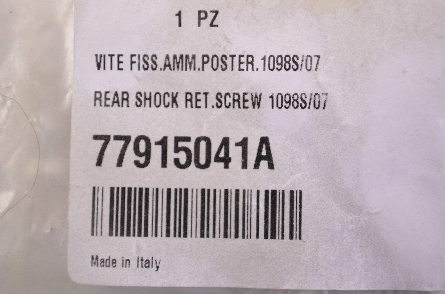 New OEM Ducati Rear Shock Screw NOS