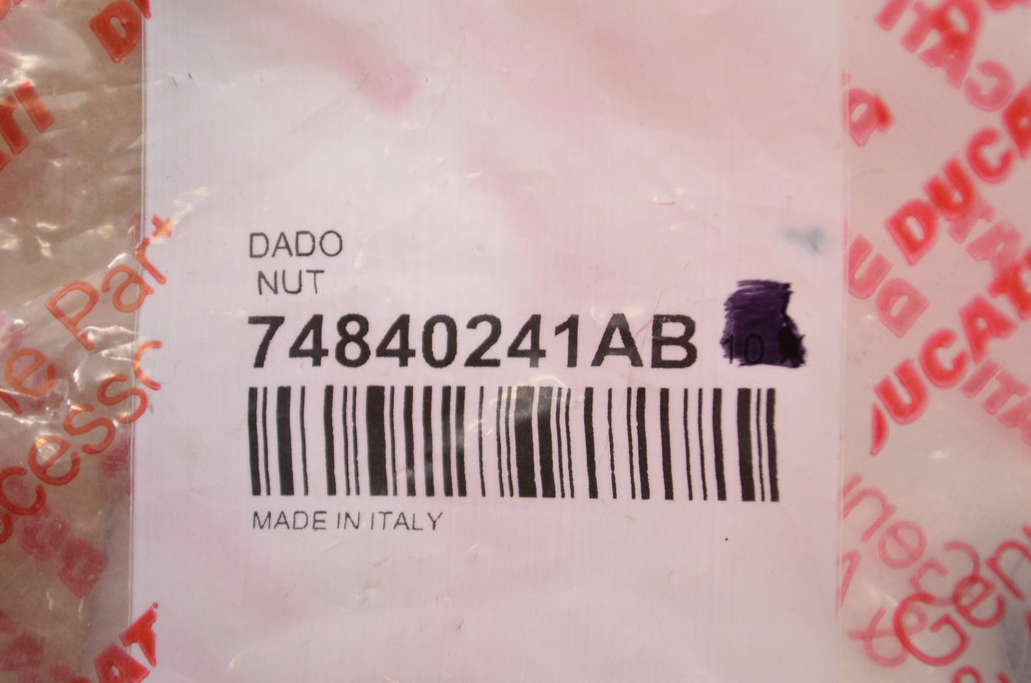 OEM Ducati 74840241AB Nut M10x1.25x10 Qty 3 NOS
