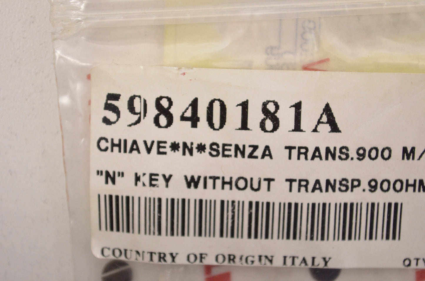New OEM Ducati 'N' Key NOS