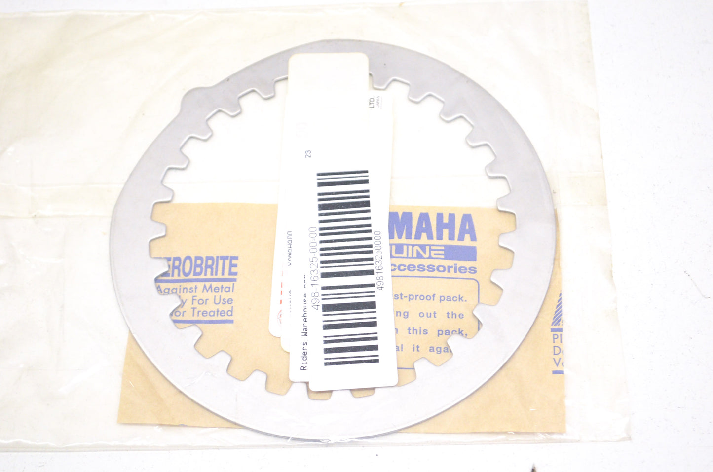 OEM Yamaha 498-16325-00-00 Clutch Plate 2 NOS