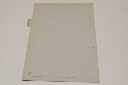 OEM Suzuki GS1100E Supplementary Service Manual GS1100E