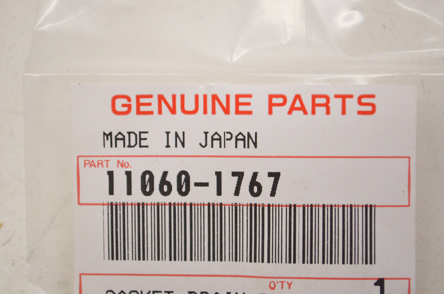 OEM Kawasaki 11060-1767 Drain Plug Gasket Qty 2 NOS