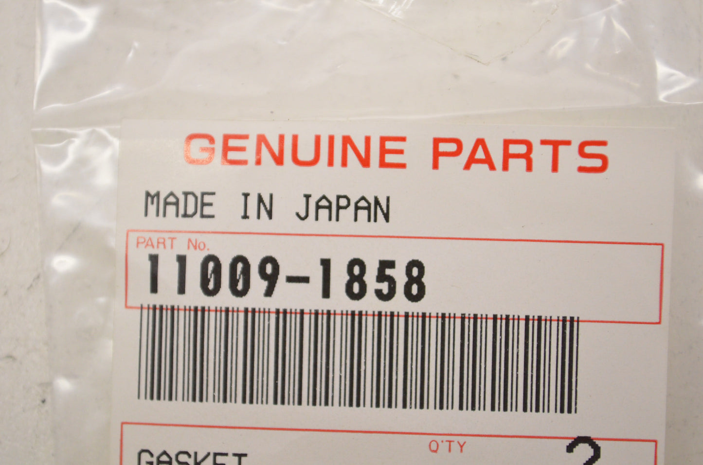 OEM Kawasaki 11009-1858 Tensioner Gasket NOS
