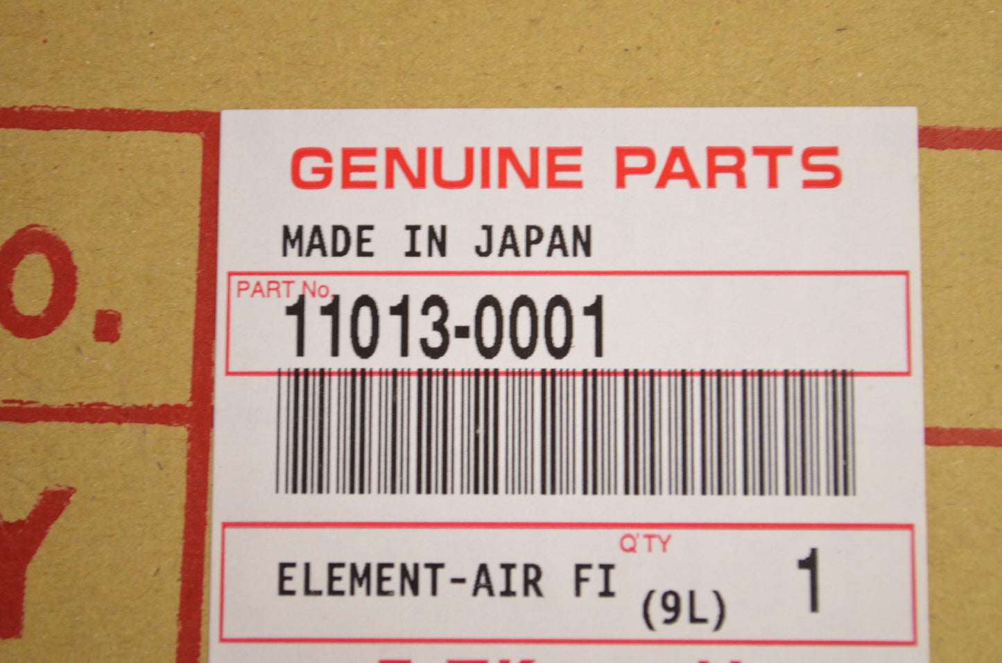 OEM Kawasaki 11013-0001 Air Filter Element NOS