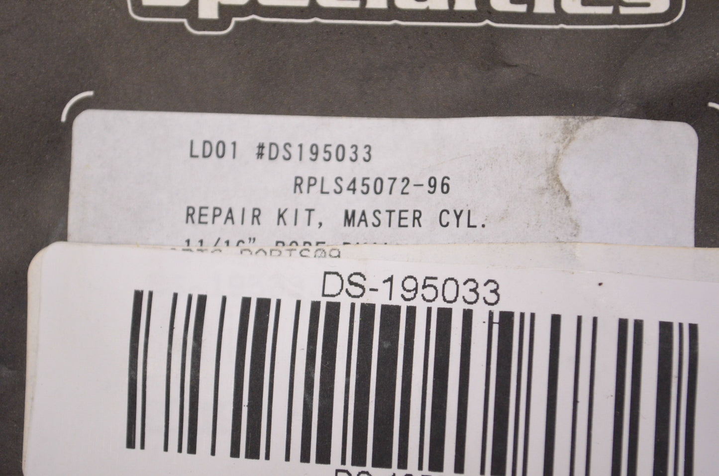 New Drag Specialties DS-195033, DS195033 Master Cylinder Repair Kit NOS