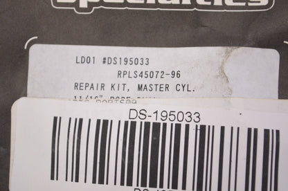 New Drag Specialties DS-195033, DS195033 Master Cylinder Repair Kit NOS