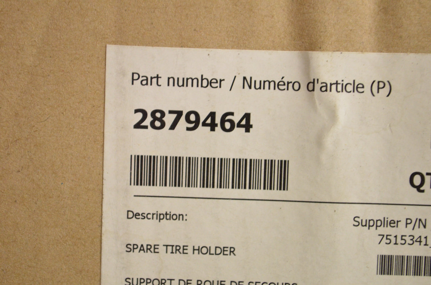 Spare Tire Holder NOS