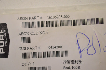 OEM Polaris 454200 Carburetor Float Seal NOS