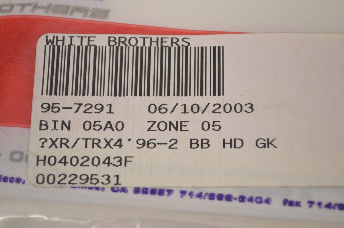 White Brothers 95-7291 Gasket NOS