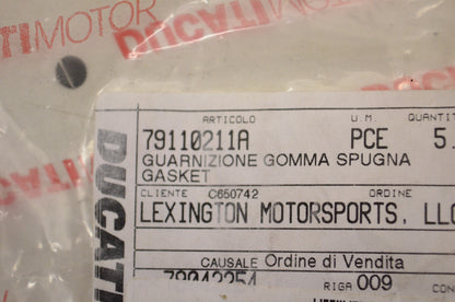 OEM Ducati 79110211A Gasket Qty 3 NOS