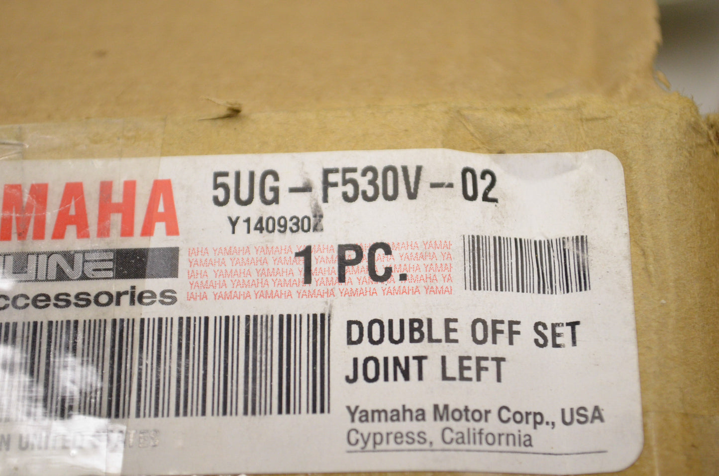 New OEM Yamaha 5UG-F530V-02-00 Double Off Joint Set NOS