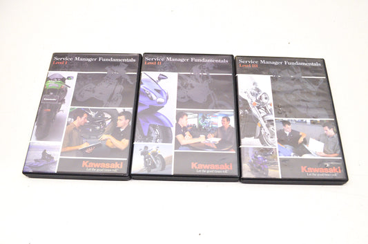 OEM Kawasaki 99973-0030-01 Service Manager Training DVD Volumes 1-3
