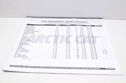 OEM Arctic Cat 2258-273 Chart 2009 Snow Wiring