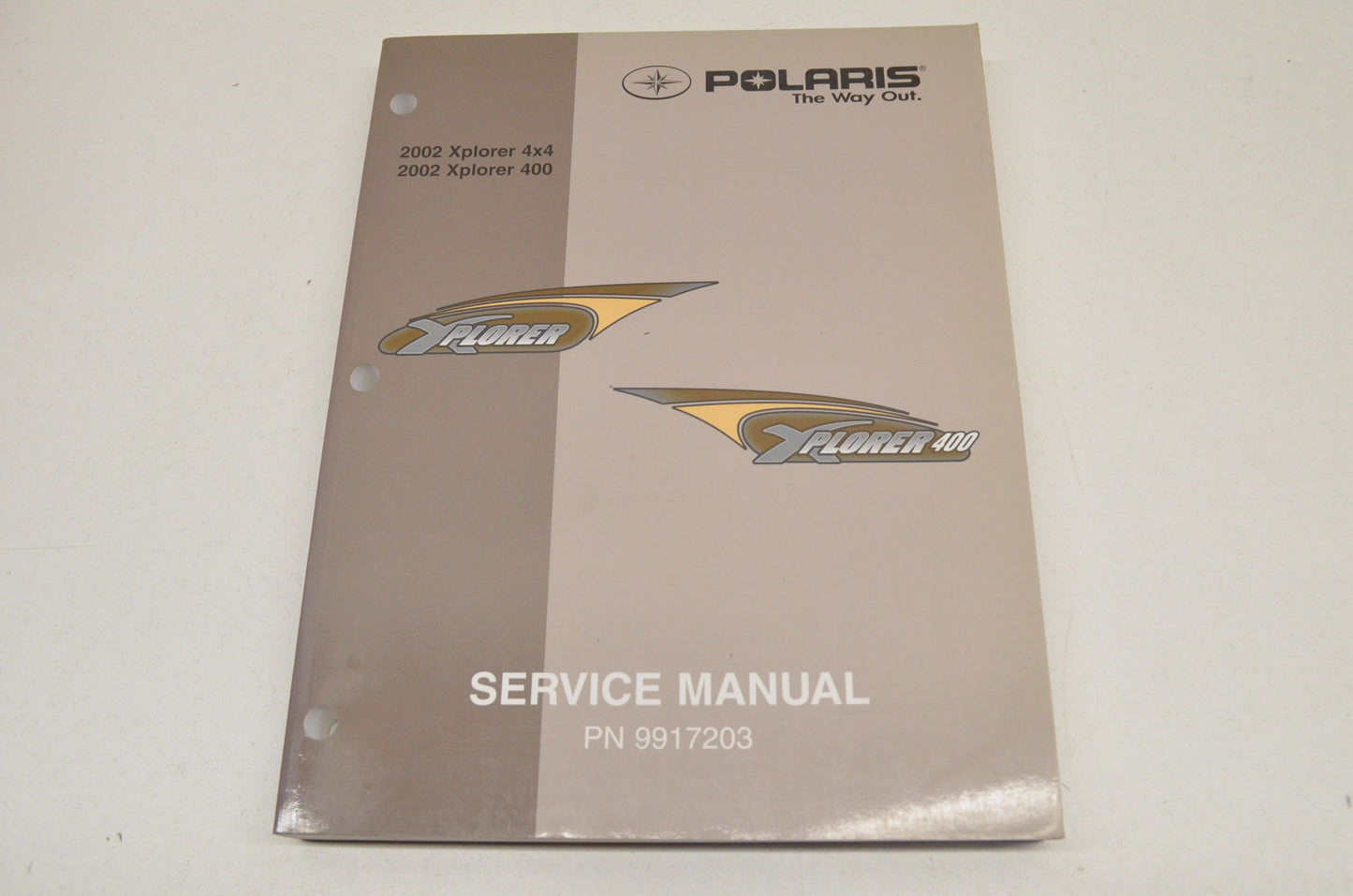 OEM Polaris 9917203 Service Manual 02 Xplorer NOS