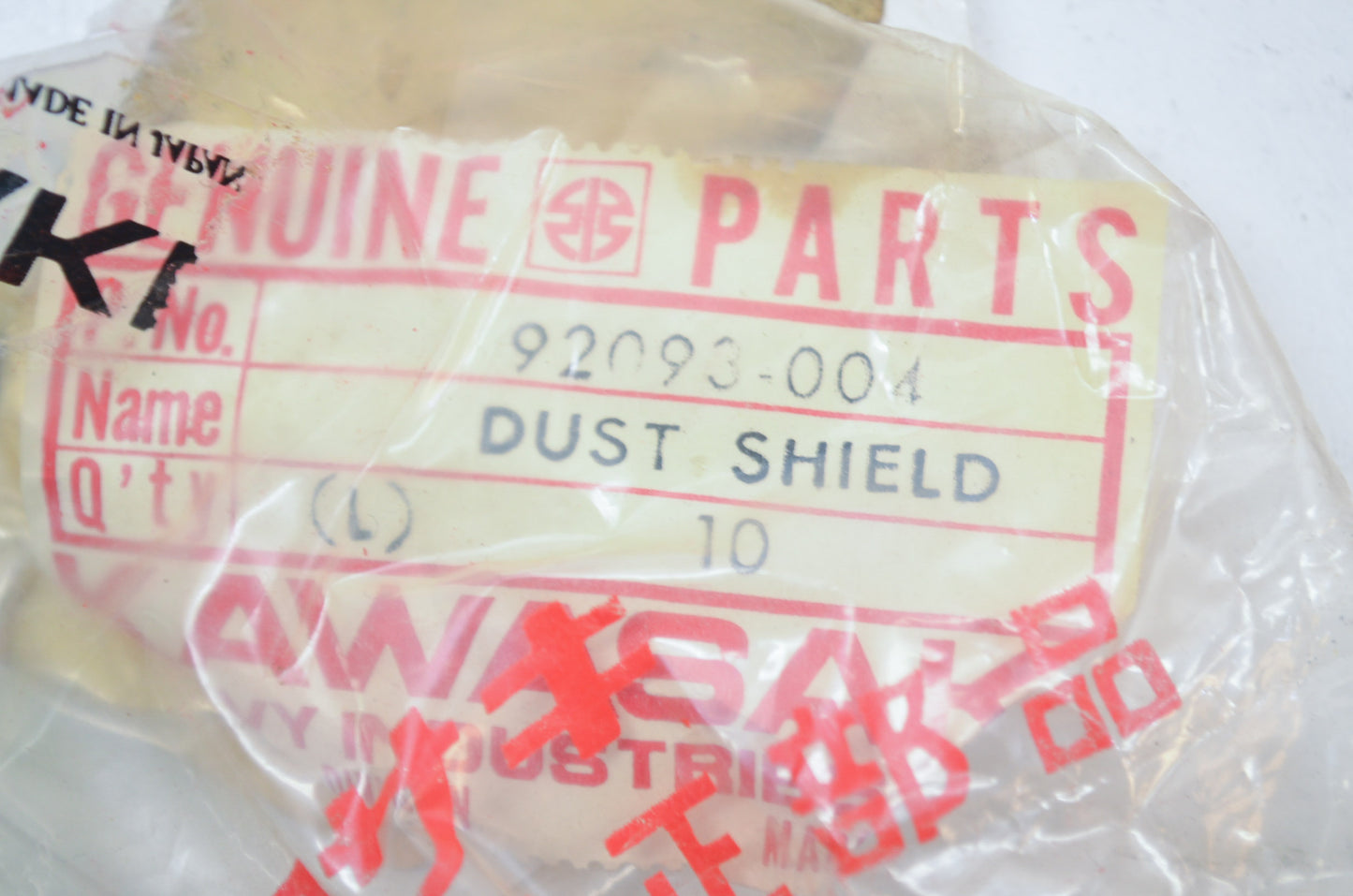 OEM Kawasaki 92093-004 Pivot Shaft Dust Shield NOS