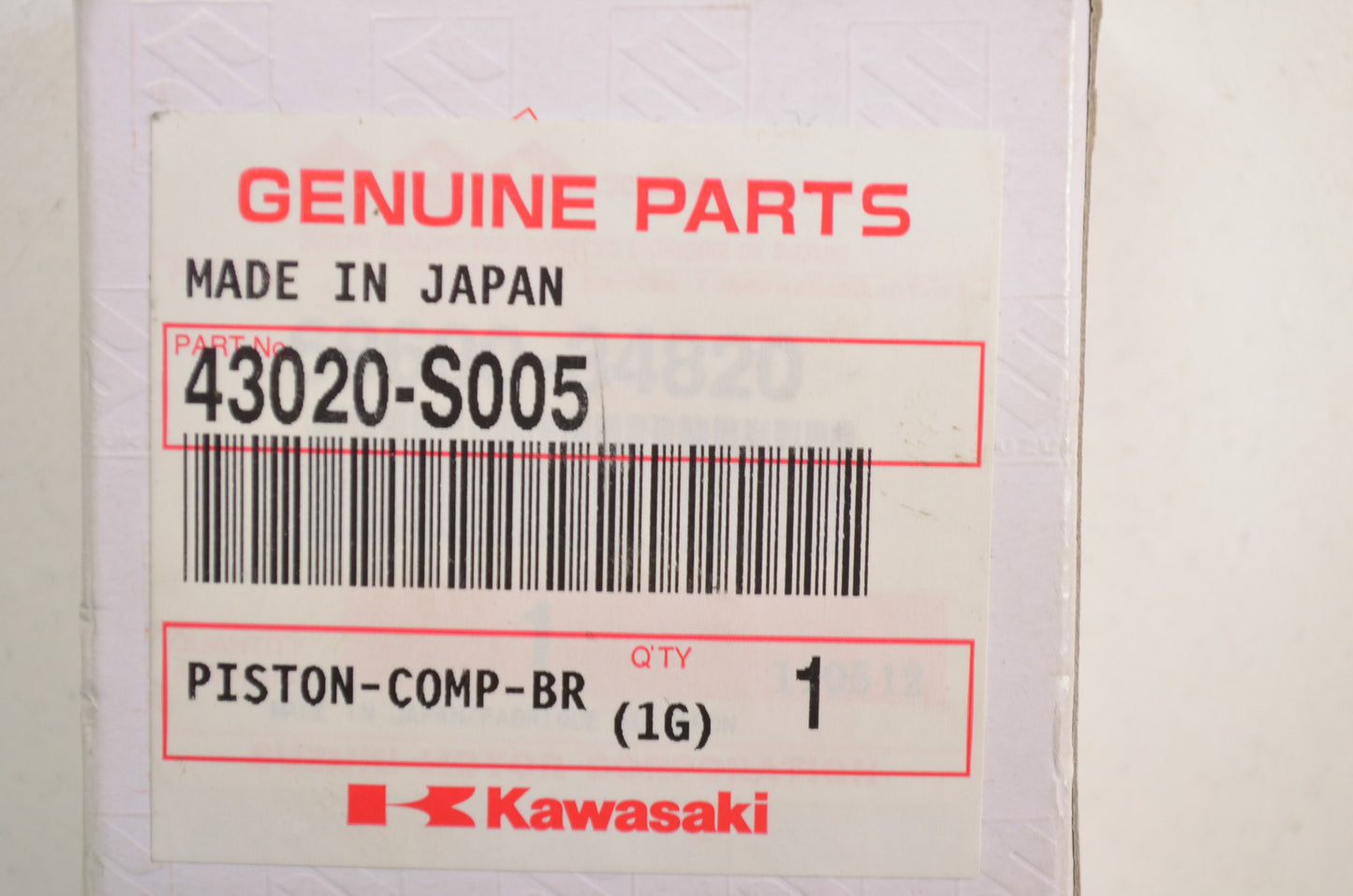 OEM Kawasaki 43020-S005 Brake Piston NOS