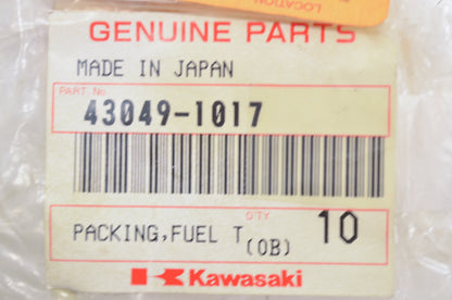 OEM Kawasaki 43049-1017 Fuel Tap Valve Packing NOS