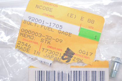 OEM Kawasaki 92001-1705 Fuel Gage Bolt NOS