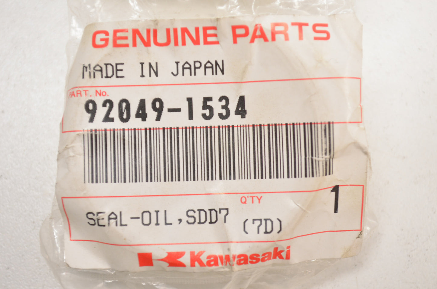 OEM Kawasaki 92049-1534 Oil Seal SDD7 22x48x7 NOS