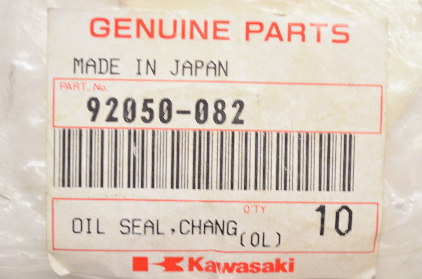New OEM Kawasaki Change Shaft Oil Seal NOS