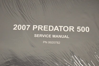 OEM Polaris 9920782 Service Manual 07 Predator 500 NOS