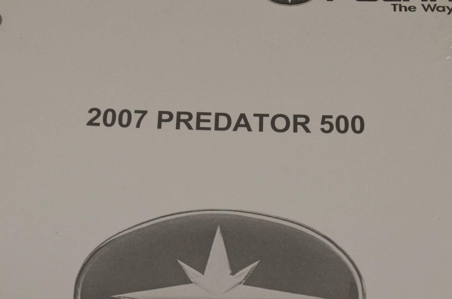 OEM Polaris 9920782 Service Manual 07 Predator 500 NOS