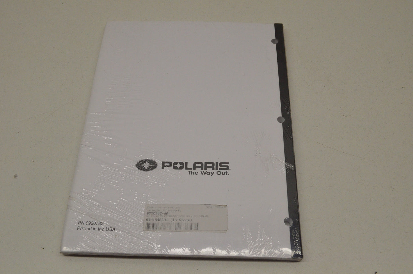 OEM Polaris 9920782 Service Manual 07 Predator 500 NOS