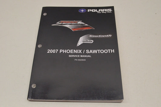OEM Polaris 9920849 Service Manual 07 Phoenix/Sawtooth NOS