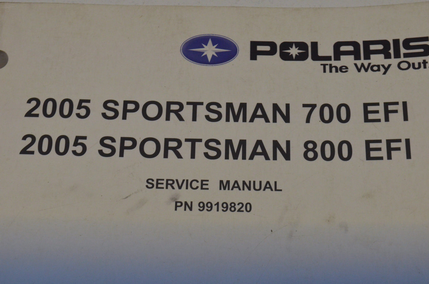 OEM Polaris 9919820 Service Manual 06 Sportsman 700,800 EFI