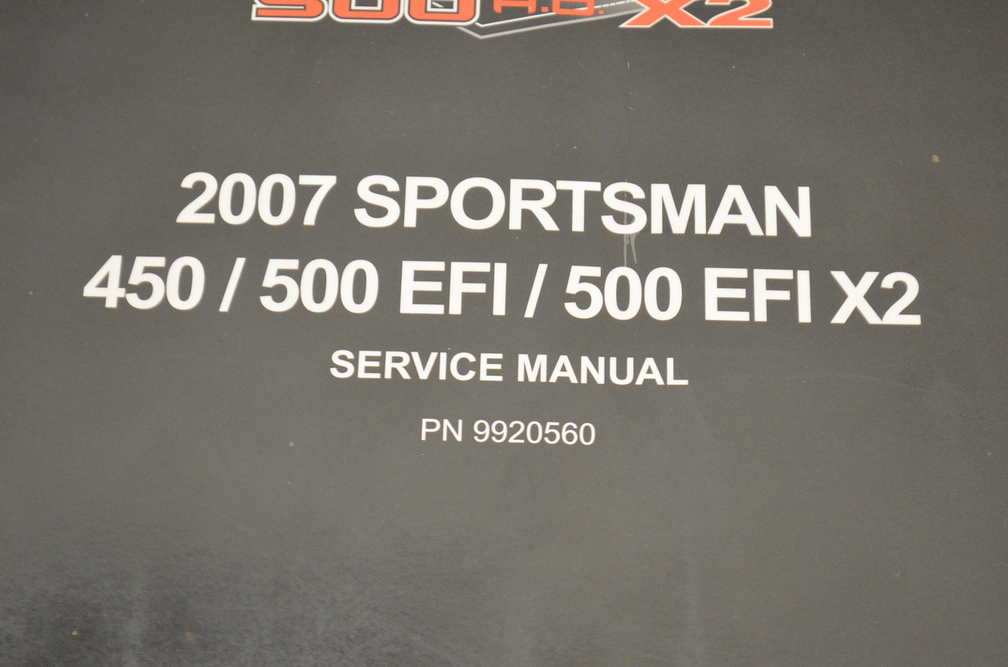 OEM Polaris 9920560 Service Manual 07 Sportsman 450/500