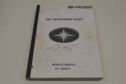 OEM Polaris 9920378 Service Manual 07 Sportsman 700/800 EFI