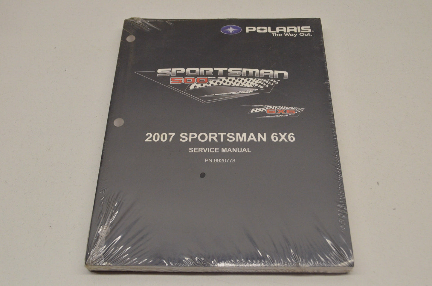 OEM Polaris 9920778 Service Manual 07 Sportsman 6X6 NOS
