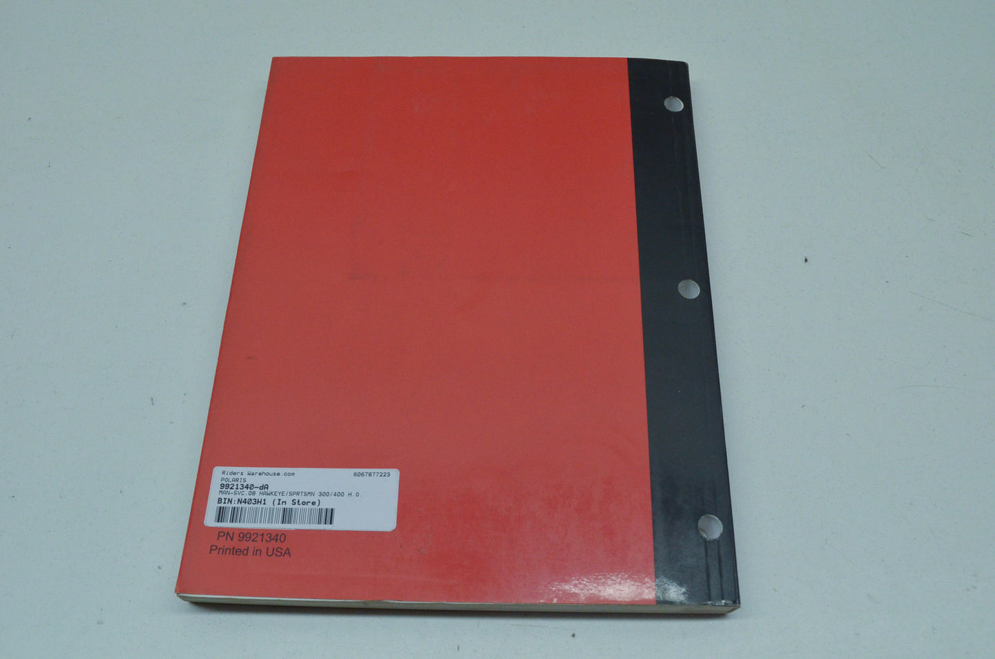OEM Polaris 9921340 Service Manual 08 Hawkeye/Sportsman 300