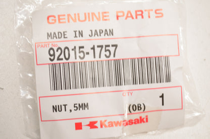 OEM Kawasaki 92015-1757 Nut 5MM NOS