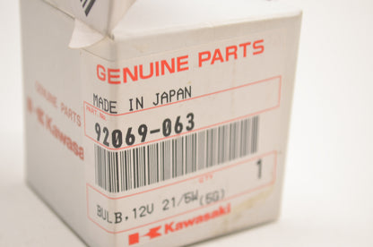 OEM Kawasaki 92069-063 Bulb 12V 21/5W NOS