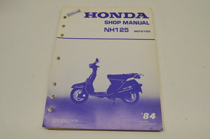 OEM Honda NH125 Aero 125 Shop Manual 84 84 NH125 Aero125