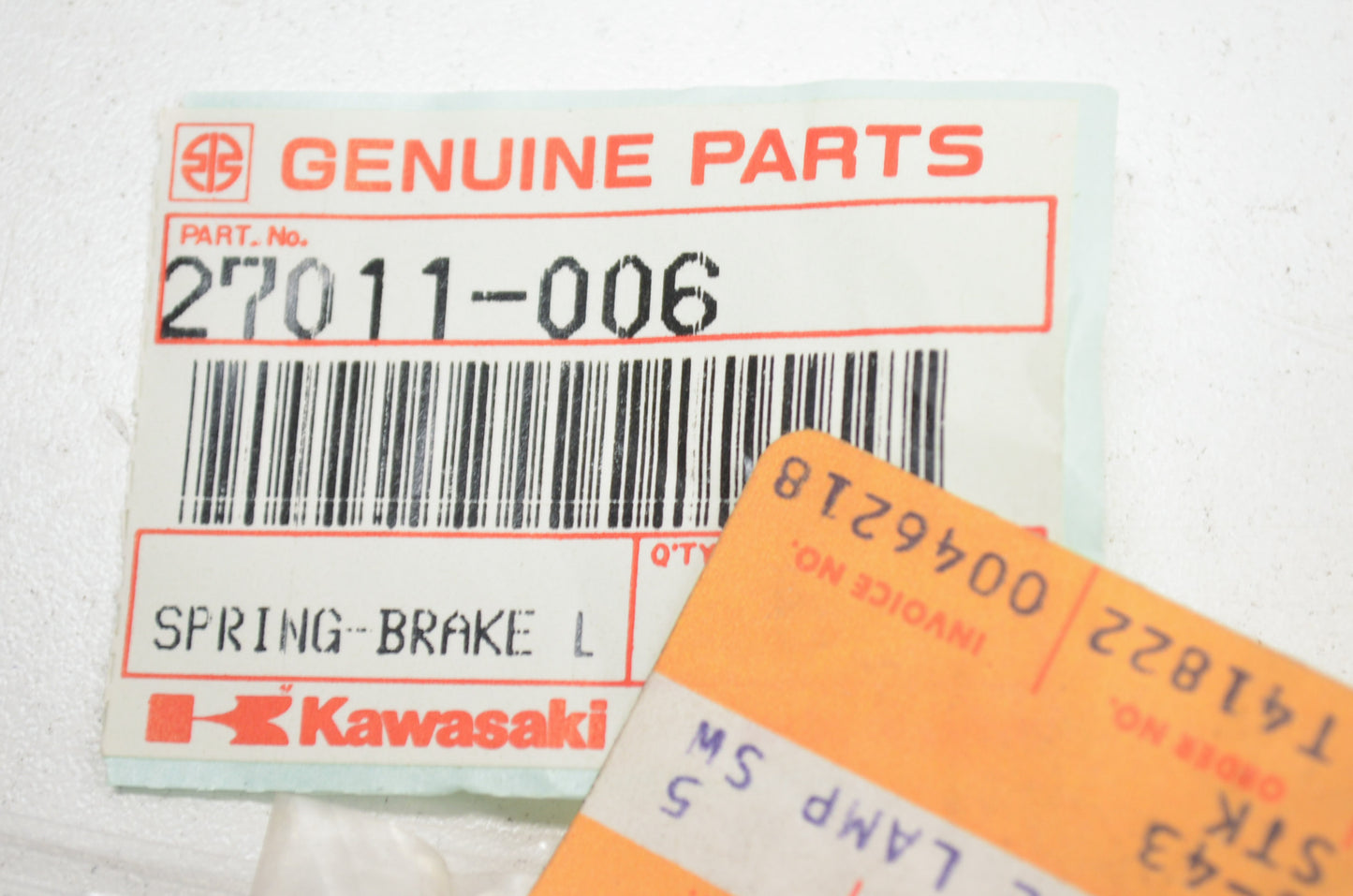 New OEM Kawasaki Lamp Switch Brake Spring NOS