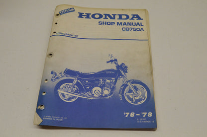 OEM Honda CB750A Shop Manual 76-78 76-78 CB750A