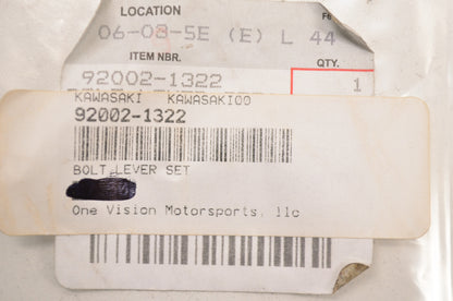 OEM Kawasaki 92002-1322 Lever Set Bolt NOS