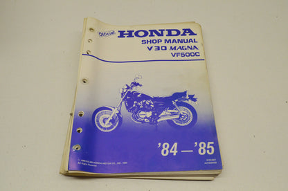 OEM Honda 61MJ801 Service Manual 84-85 VF500C