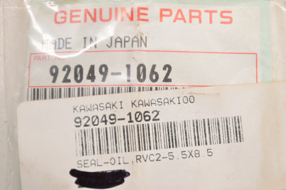 New OEM Kawasaki 92049-1062 Oil Seal RVC2-5.5x8.5 QTY 2 NOS