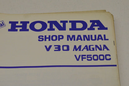 OEM Honda 61MJ801 Service Manual 84-85 VF500C