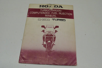 OEM Honda CX500 Turbo Turbocharger/ Computerized Fuel Injection Manual CX500 Tur
