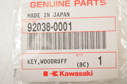 OEM Kawasaki 92038-0001 Woodruff Key