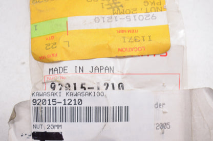 OEM Kawasaki 92015-1210 Nut 20MM NOS