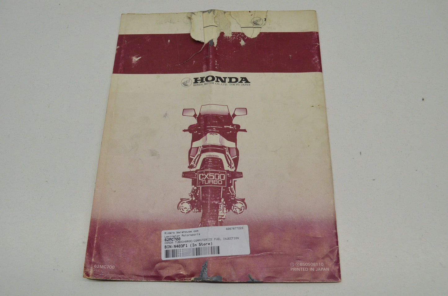 OEM Honda CX500 Turbo Turbocharger/ Computerized Fuel Injection Manual CX500 Tur