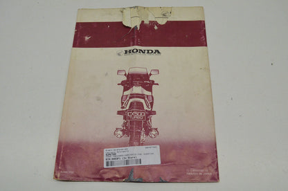 OEM Honda CX500 Turbo Turbocharger/ Computerized Fuel Injection Manual CX500 Tur