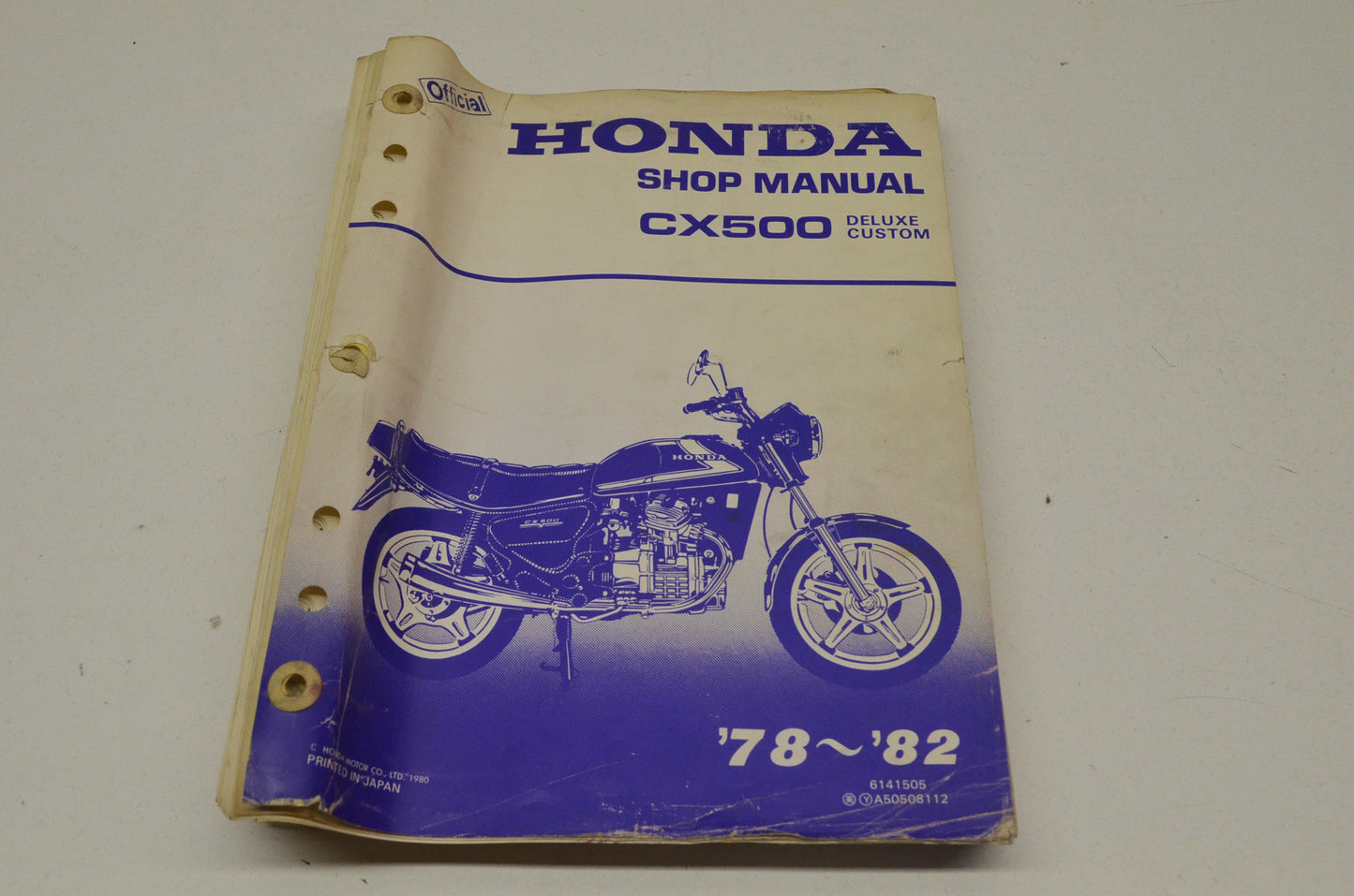 OEM Honda CX500 Deluxe Custom Shop Manual 78-82 78-82 CX 500 Deluxe Custom