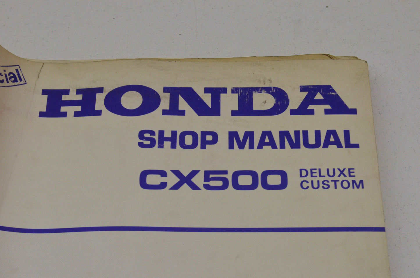 OEM Honda CX500 Deluxe Custom Shop Manual 78-82 78-82 CX 500 Deluxe Custom